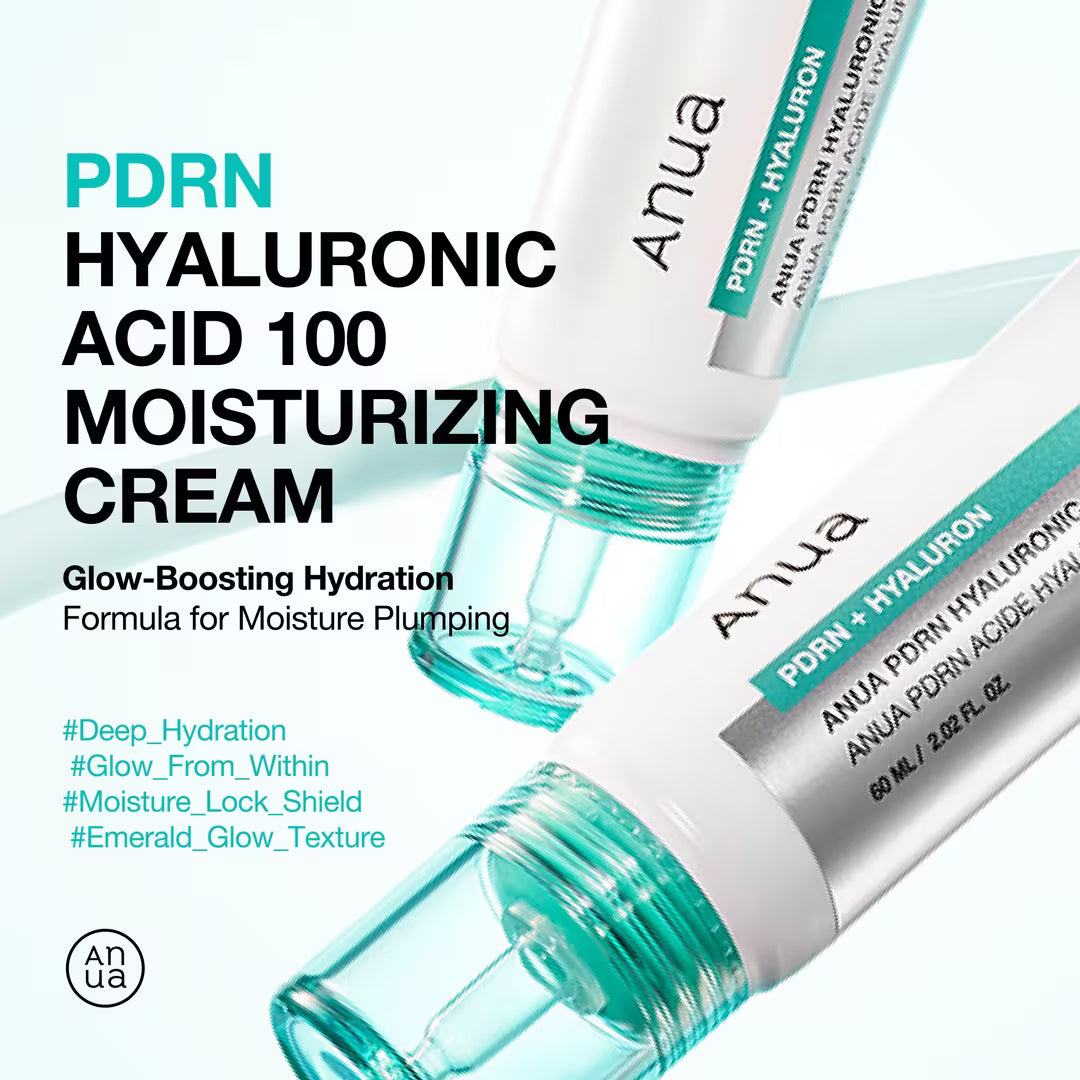 Anua PDRN Hyaluronic Acid 100 Moisturizing Cream 60 ml / 2.02 oz