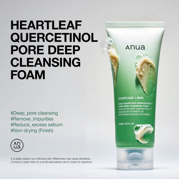 Anua Heartleaf Quercetinol Pore Deep Cleansing Foam 150 ml / 5.07 oz