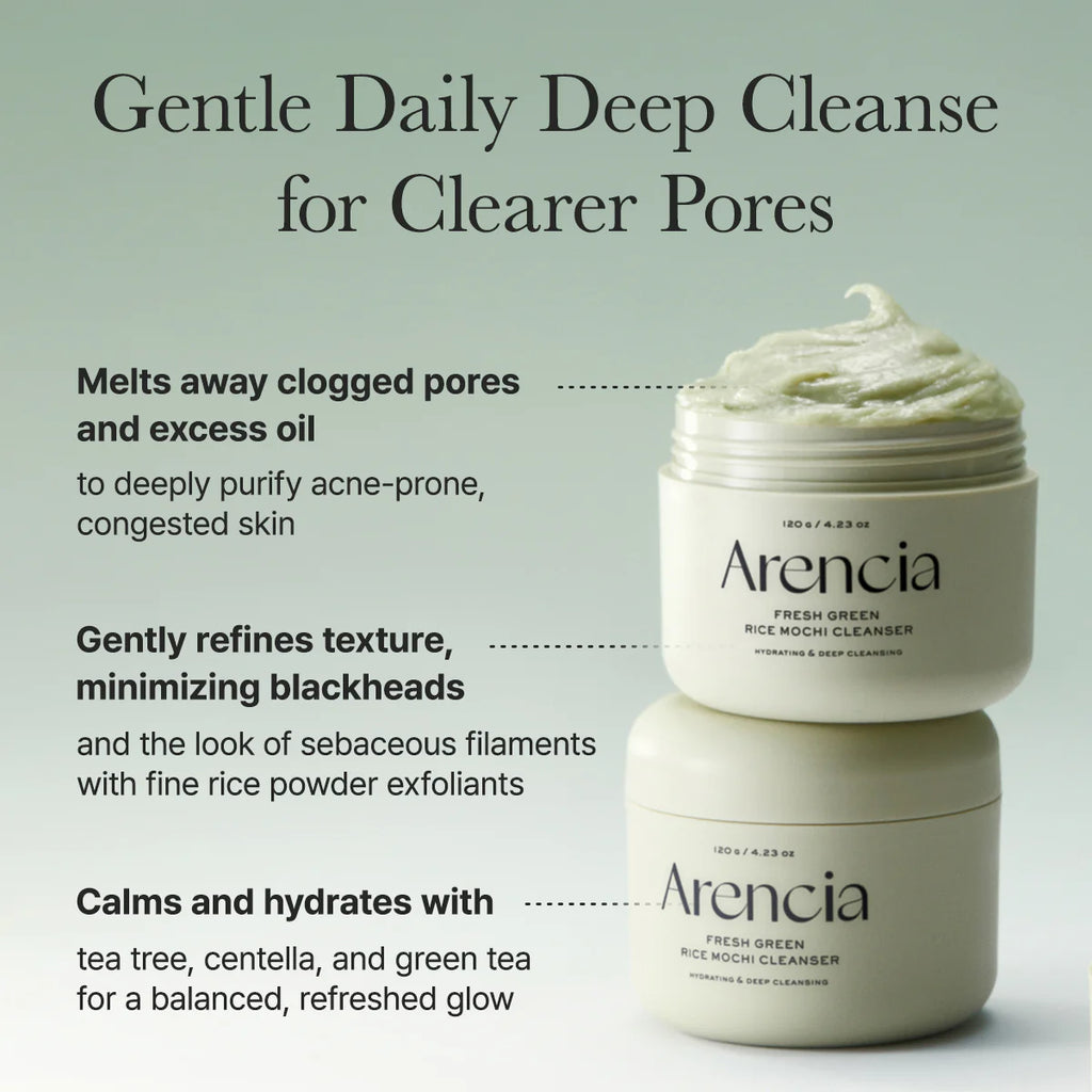 Arencia Fresh Green Rice Mochi Cleanser 120 g / 4.23 oz