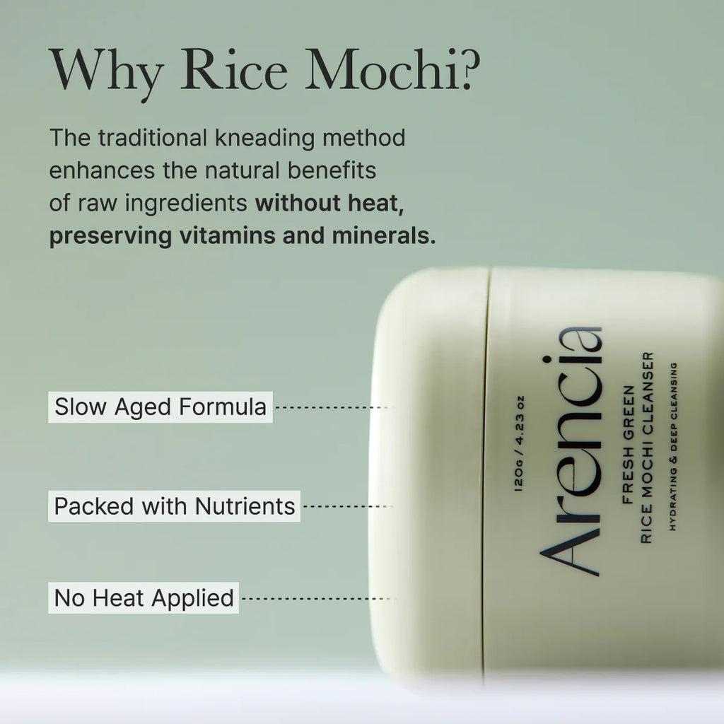 Arencia Fresh Green Rice Mochi Cleanser 120 g / 4.23 oz