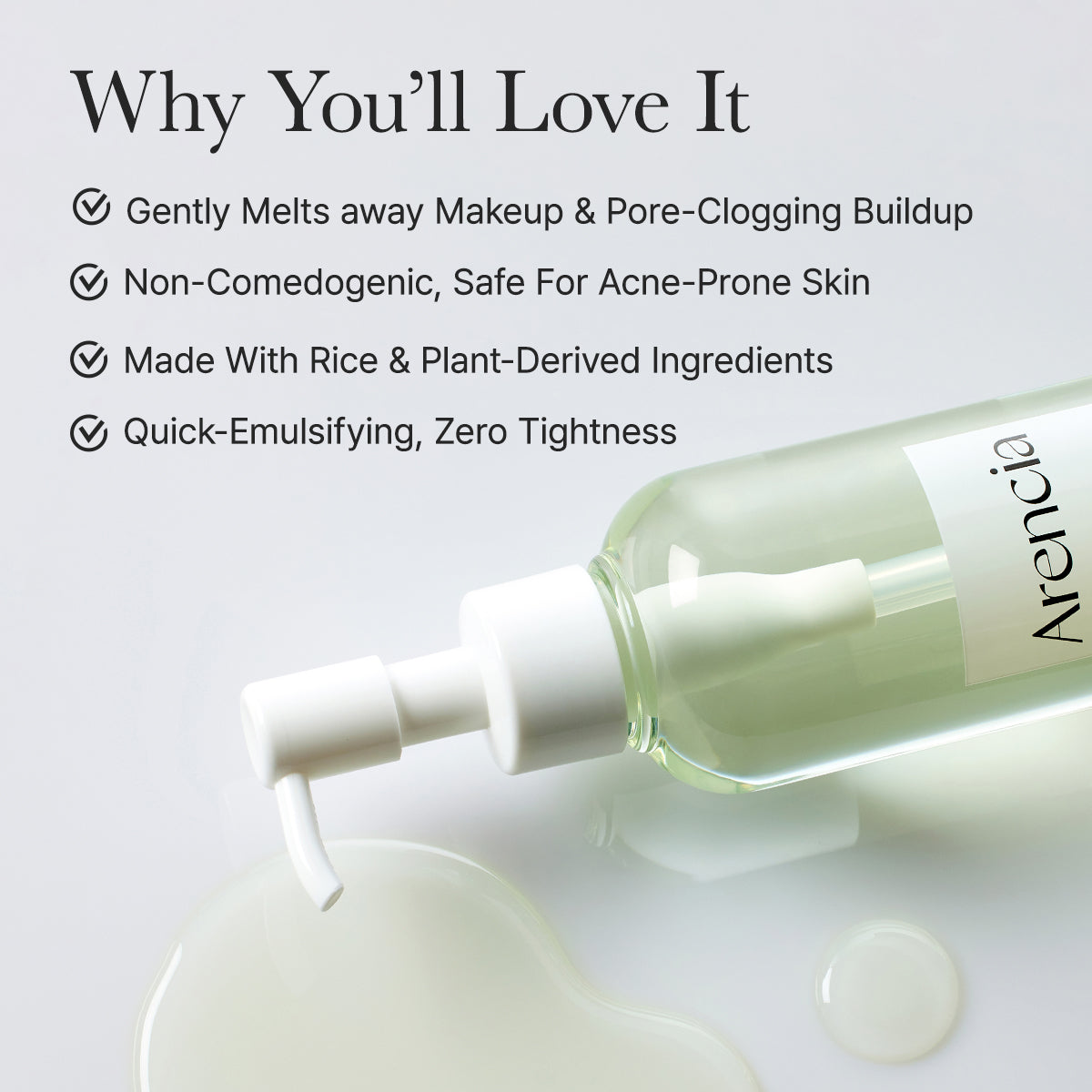 Arencia Pore Melt Mochi Cleansing Oil 200 ml
