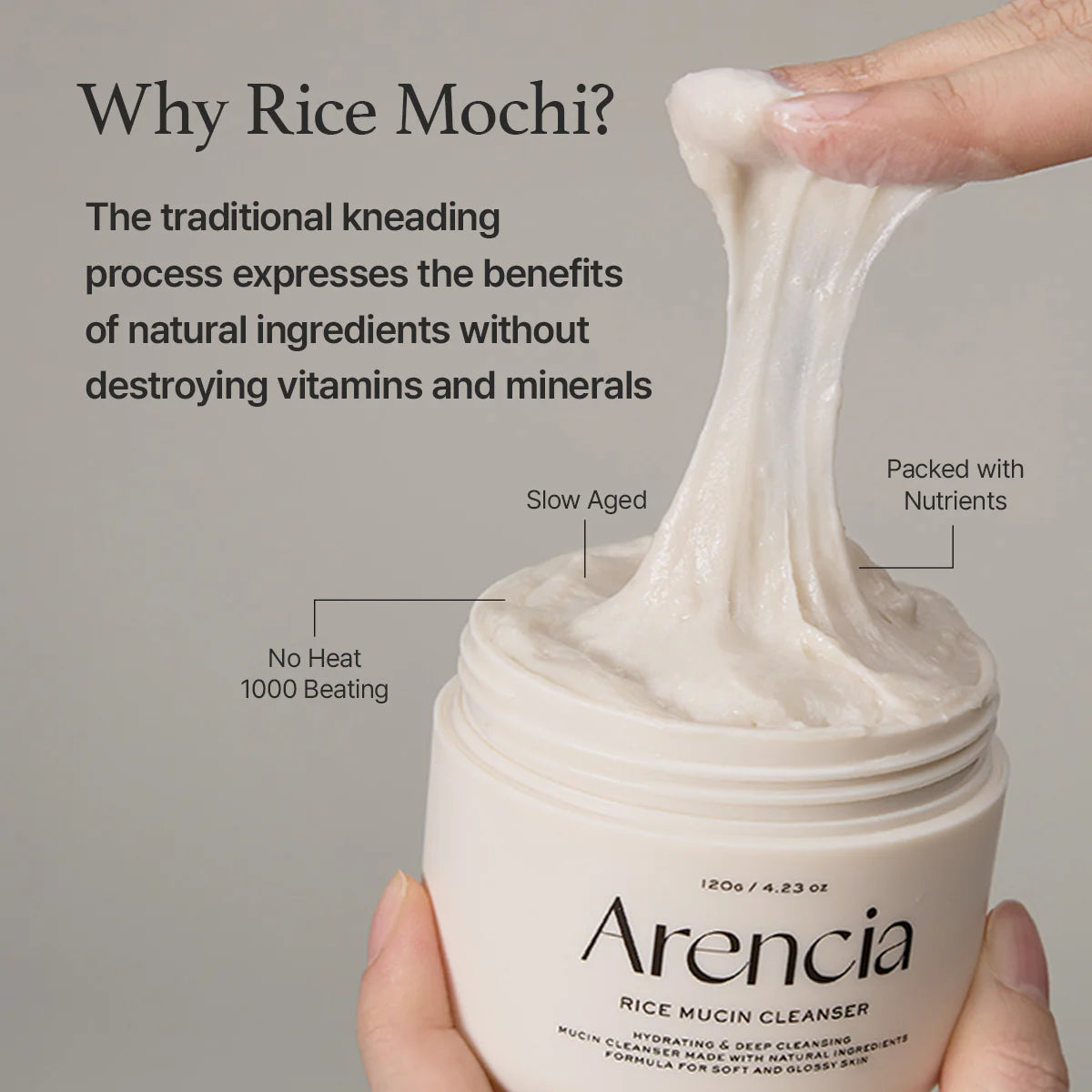 Arencia Rice Mucin Face Cleanser 120 g