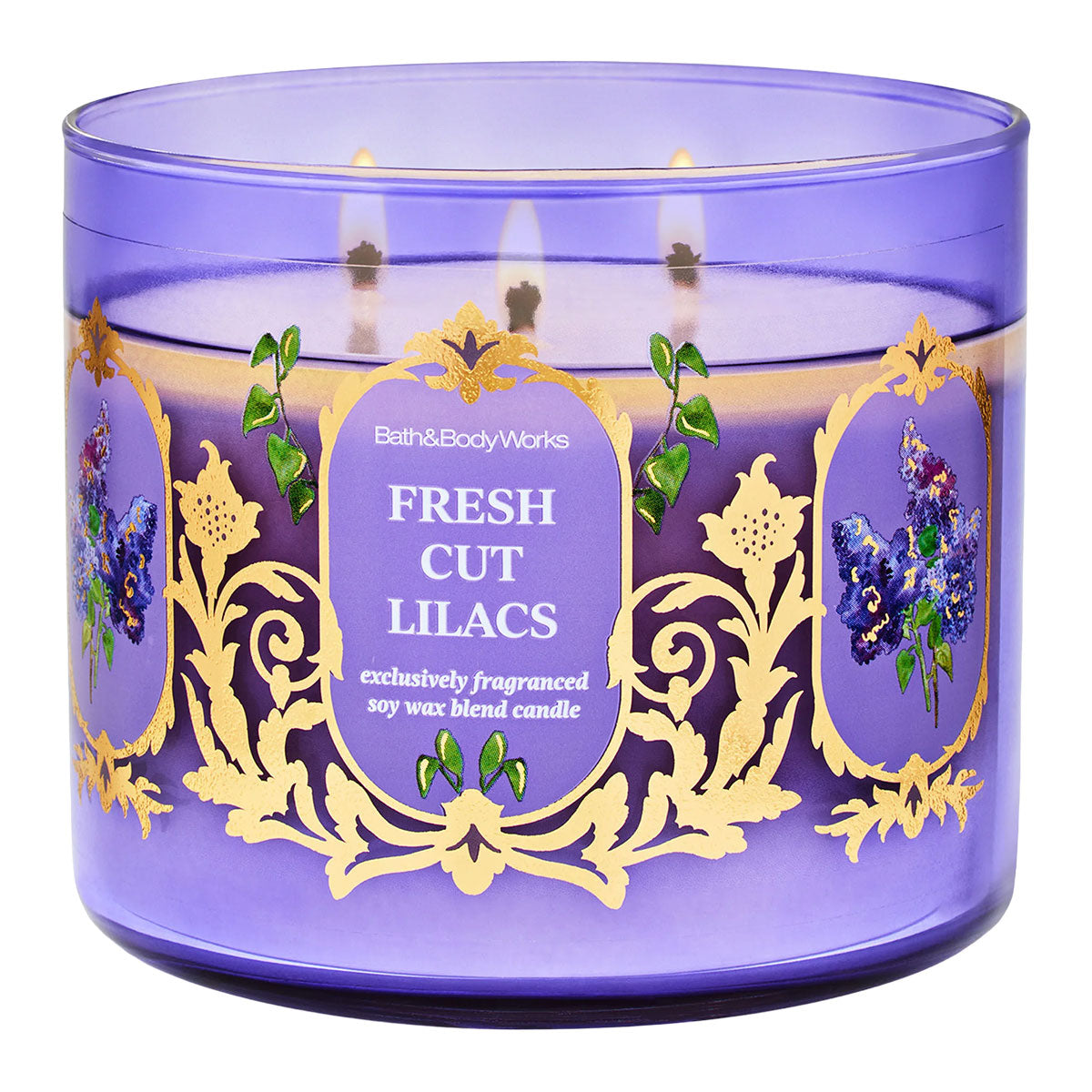 Bath & Body Works Fresh Cut Lilacs 3-Wick Candle