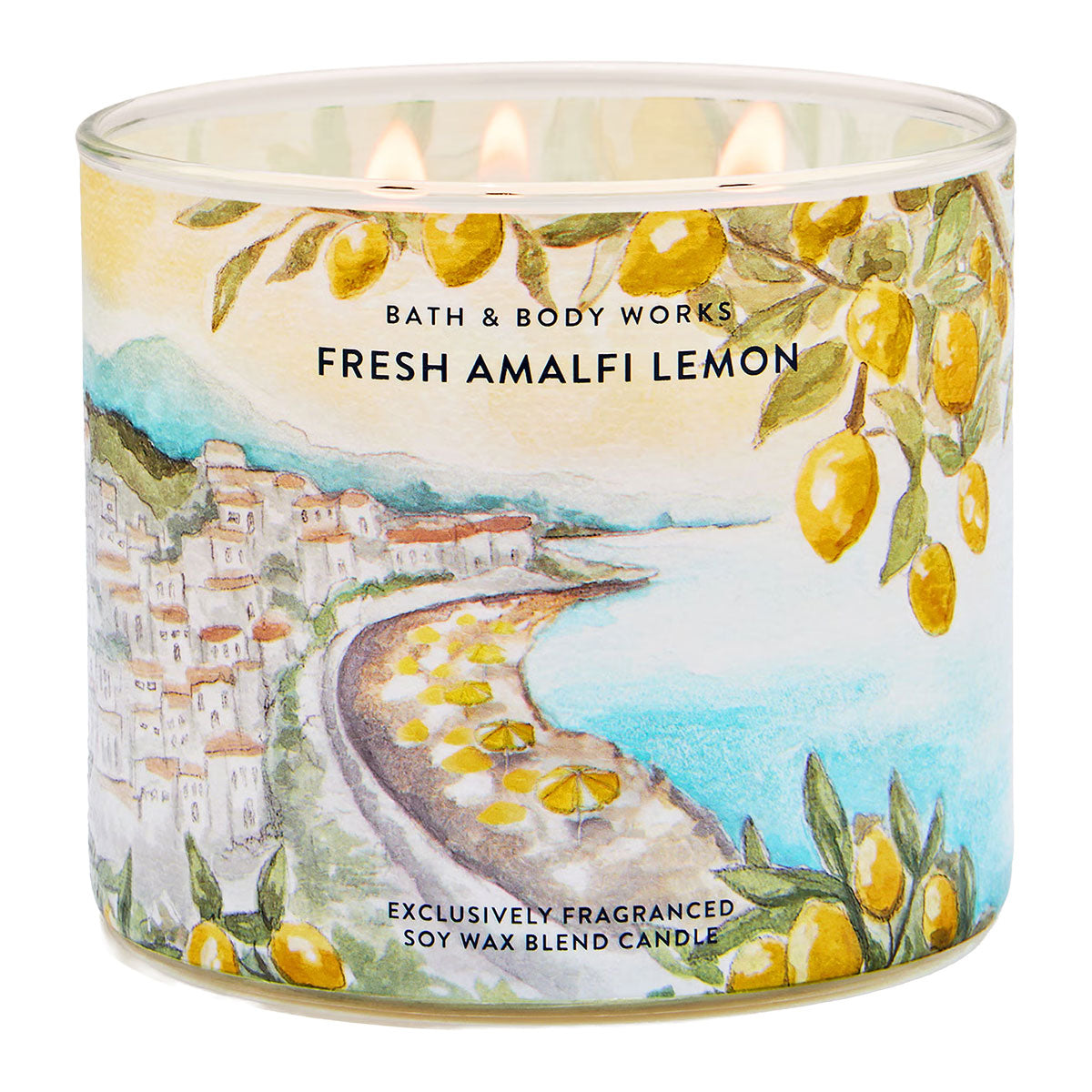 Bath & Body Works Fresh Amalfi Lemon 3-Wick Candle