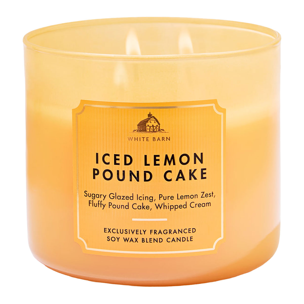 Bath & Body Works Iced Lemon Pound Cake 3-Wick Candle