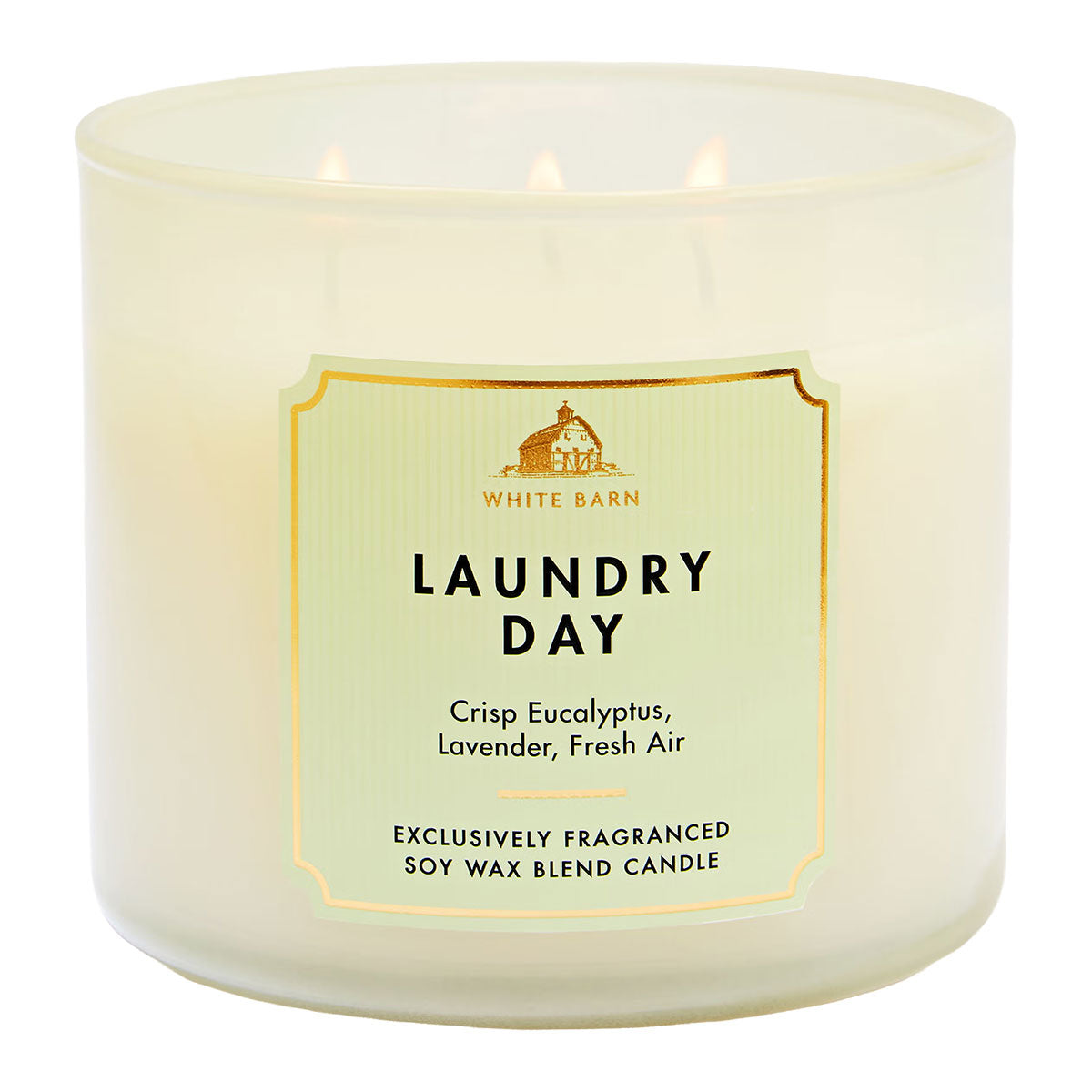 Bath & Body Works White Barn Laundry Day 3-Wick Candle