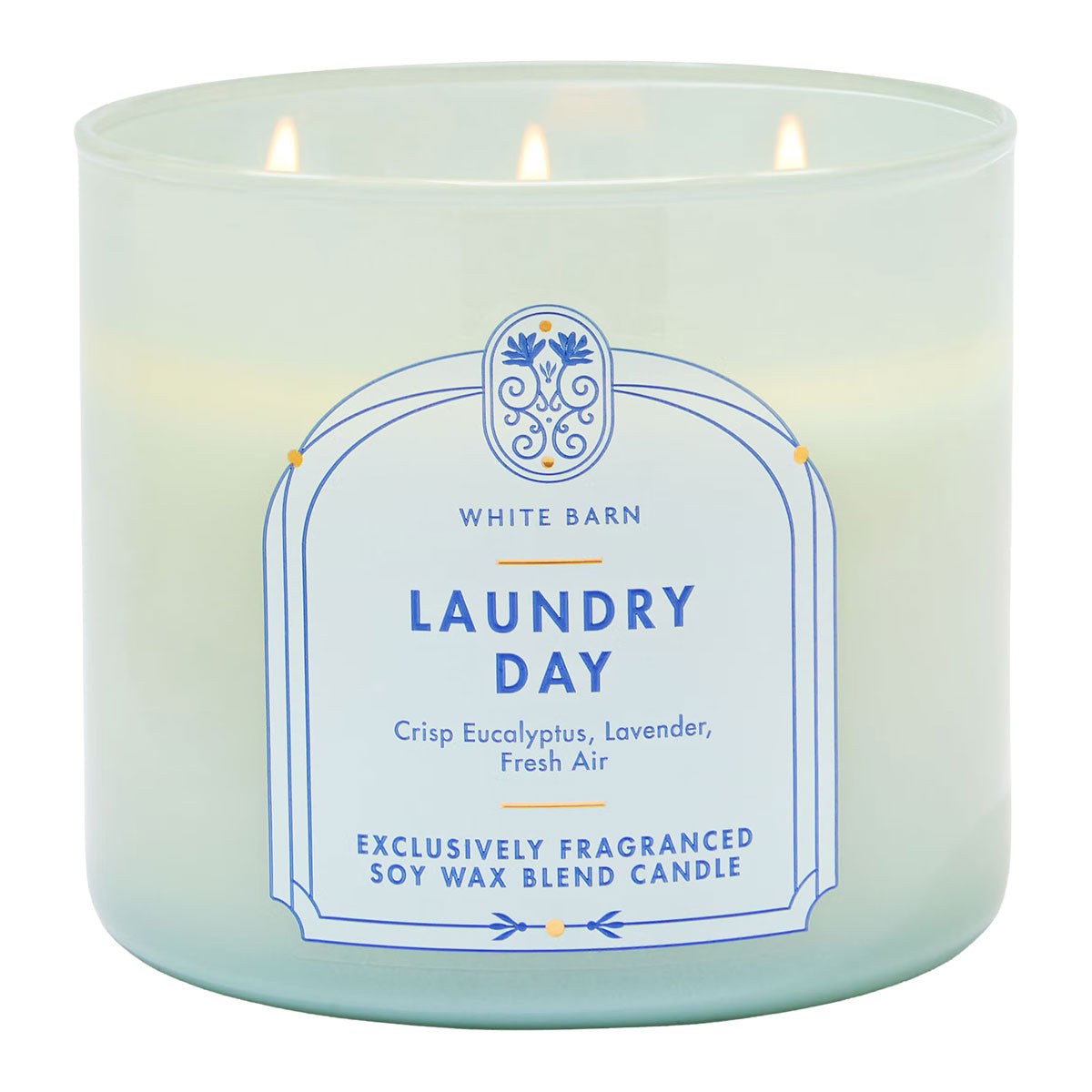 Bath & Body Works White Barn Laundry Day 3-Wick Candle