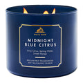 Bath & Body Works White Barn Midnight Blue Citrus 3-Wick Candle