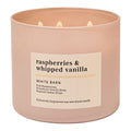 Bath & Body Works White Barn Raspberries & Whipped Vanilla 3-Wick Candle