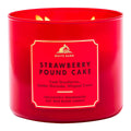 Bath & Body Works White Barn Strawberry Pound Cake 3-Wick Candle