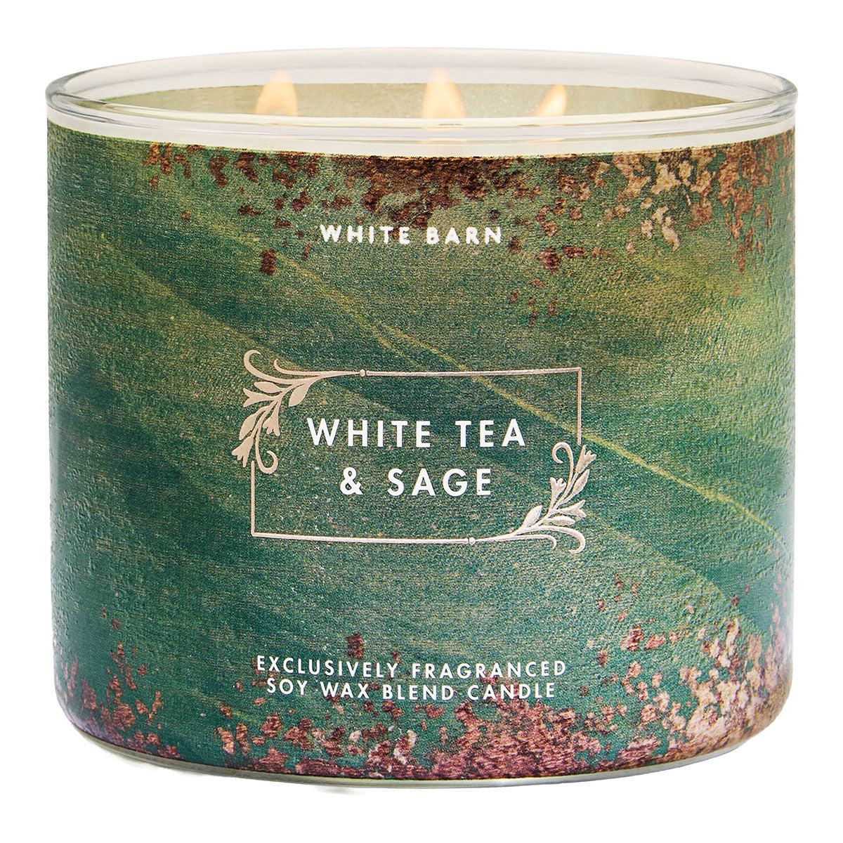 Bath & Body Works White Barn White Tea & Sage 3-Wick Candle