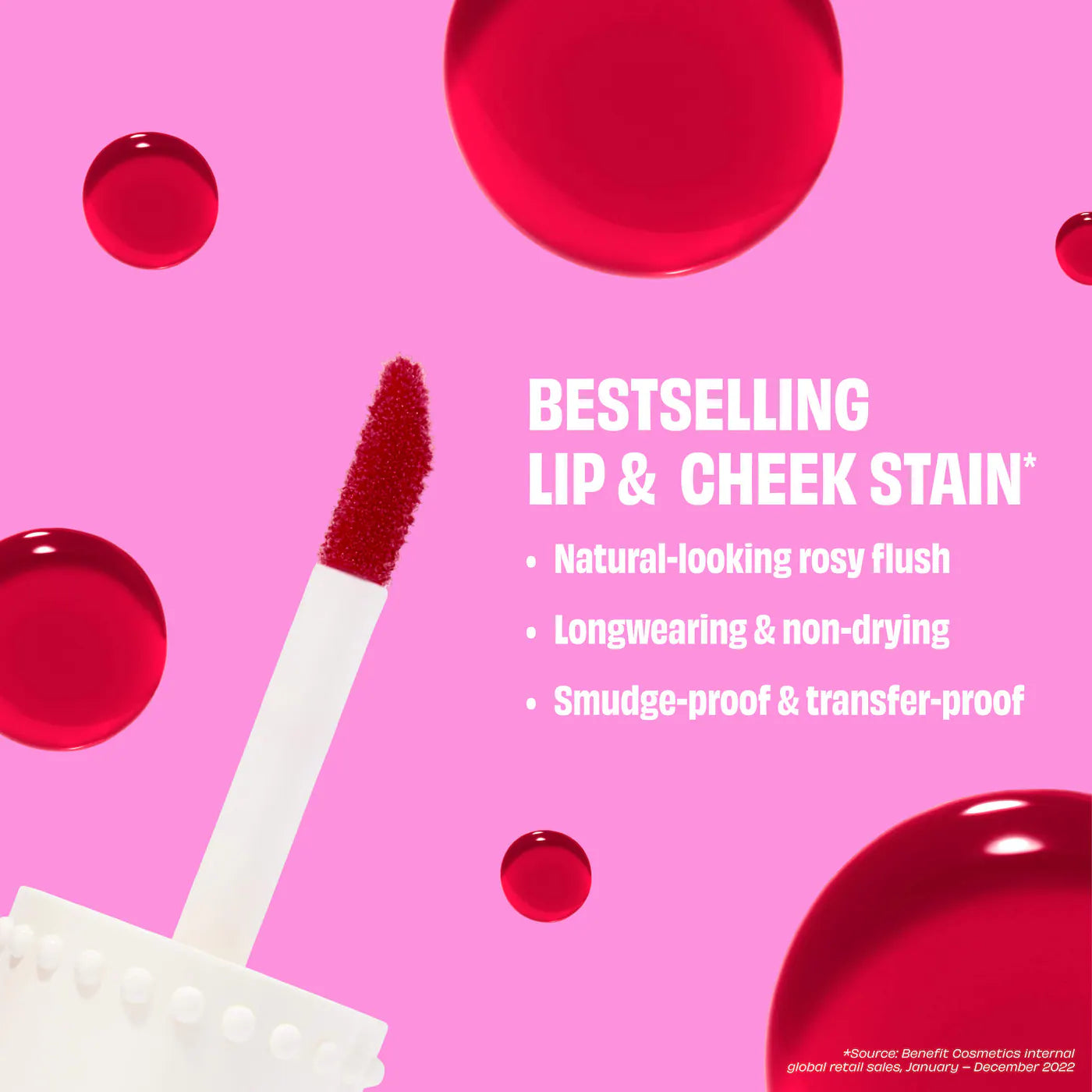 Benefit Cosmetics Benetint Bliss Liquid Lip + Cheek Blush Stain Duo