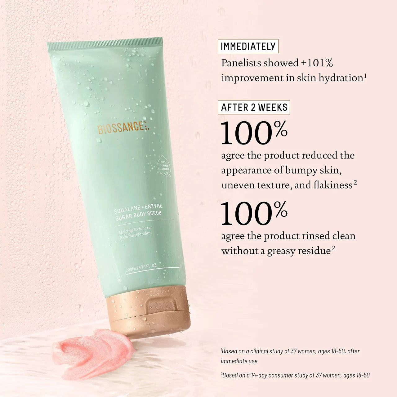 Biossance Squalane + Enzyme Sugar Body Scrub 200 ml