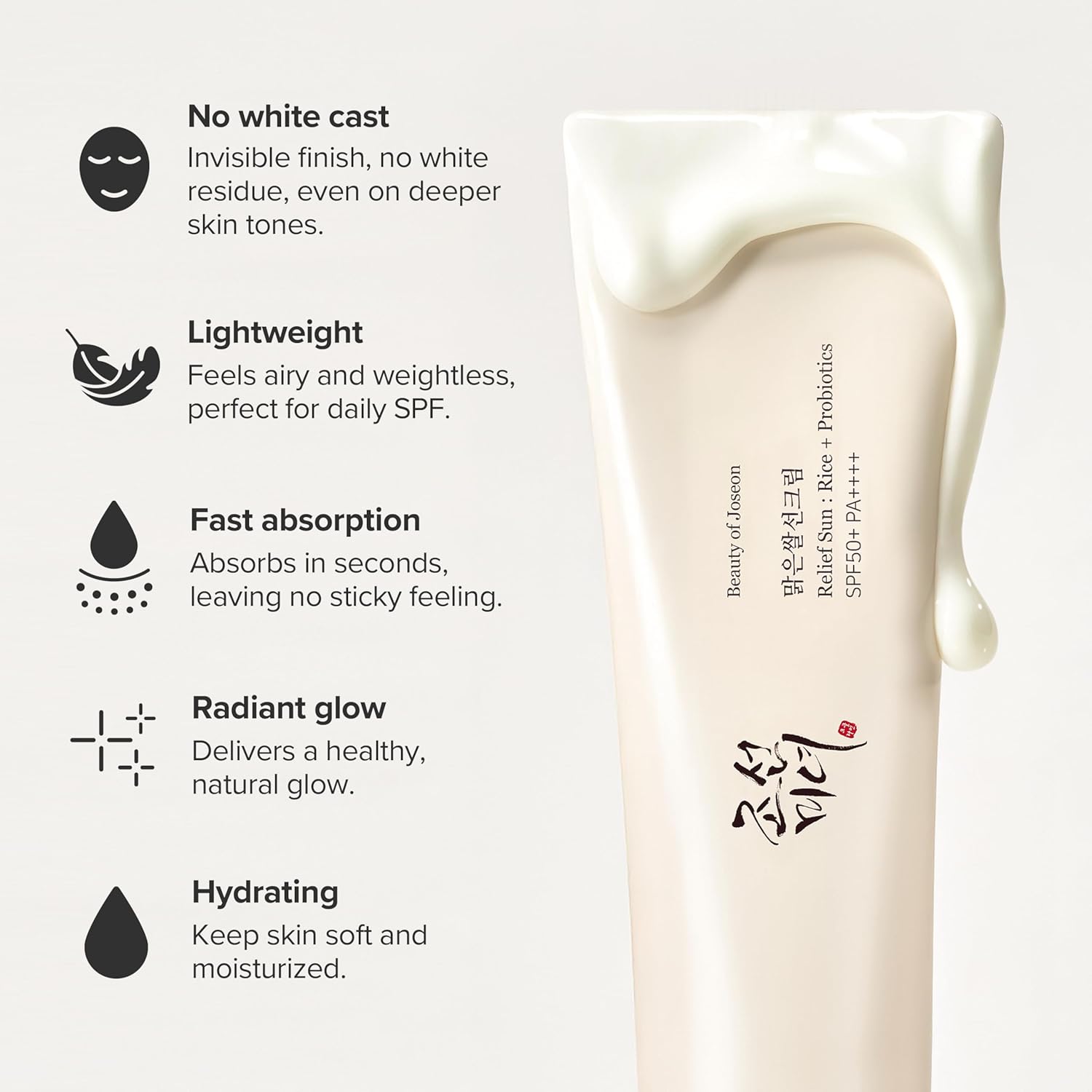 Beauty of Joseon Relief Sun Rice + Probiotics SPF 50+ PA++++ 50 ml / 1.69 oz