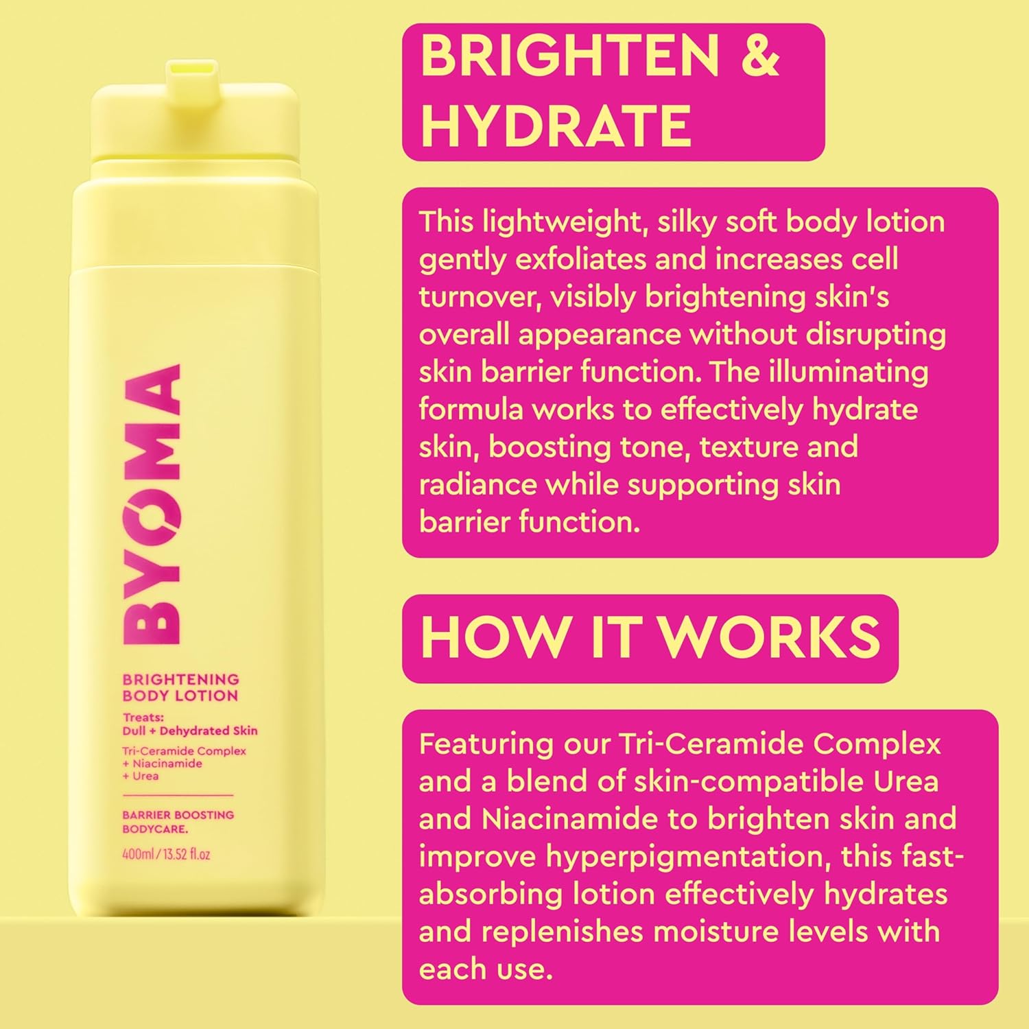 Byoma Brightening Body Lotion 400 ml / 13.52 oz
