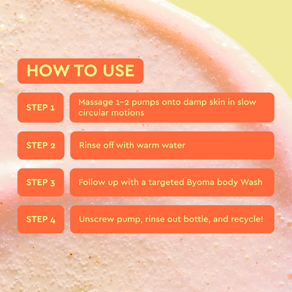 Byoma Smoothing Body Polish for Rough + Bumpy Skin 300 ml / 10.14 oz