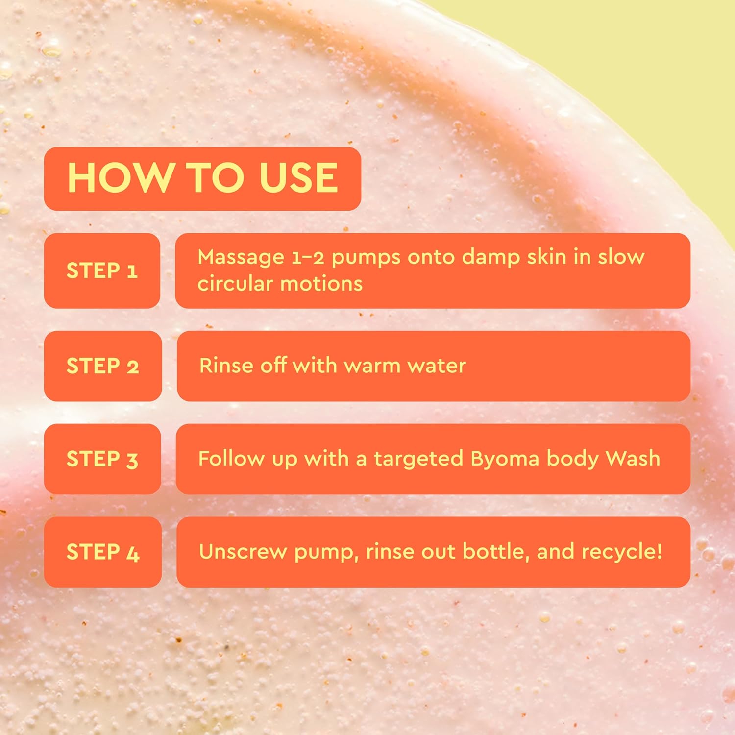 Byoma Smoothing Body Polish for Rough + Bumpy Skin 300 ml / 10.14 oz