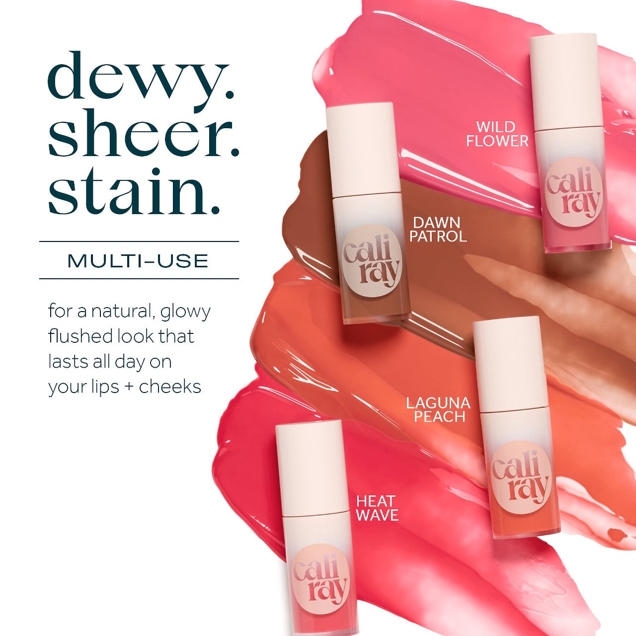 Caliray Socal Superbloom Lip + Cheek Tint Soft Stain Blush | Wild Flower