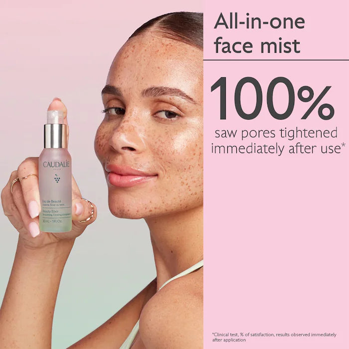Caudalie Beauty Elixir Prep, Set, Glow Face Mist Mini 30 ml
