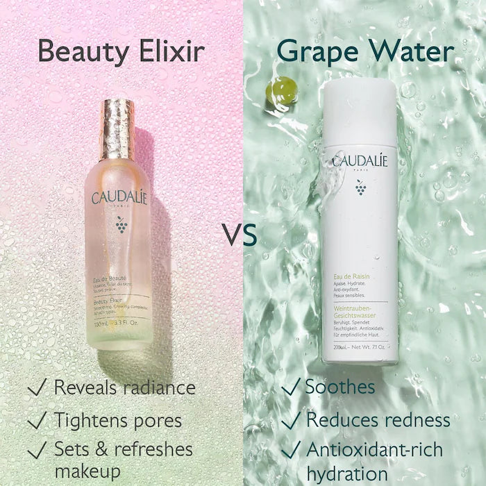 Caudalie Beauty Elixir Prep, Set, Glow Face Mist Mini 30 ml