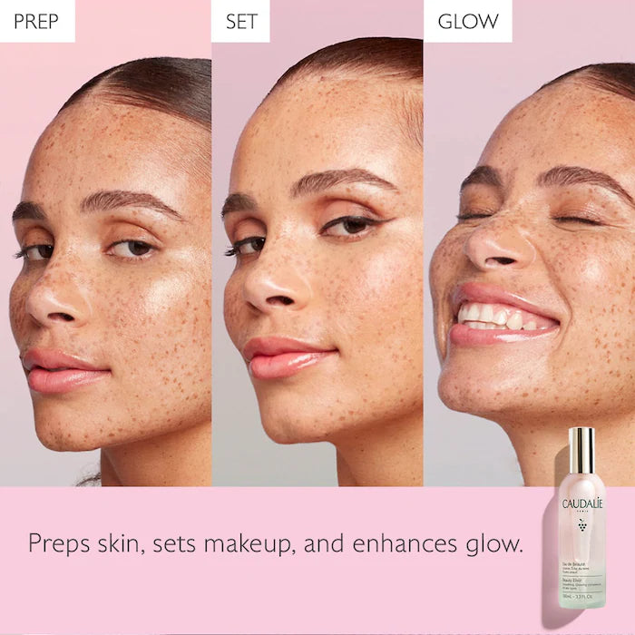 Caudalie Beauty Elixir Prep, Set, Glow Face Mist Mini 30 ml