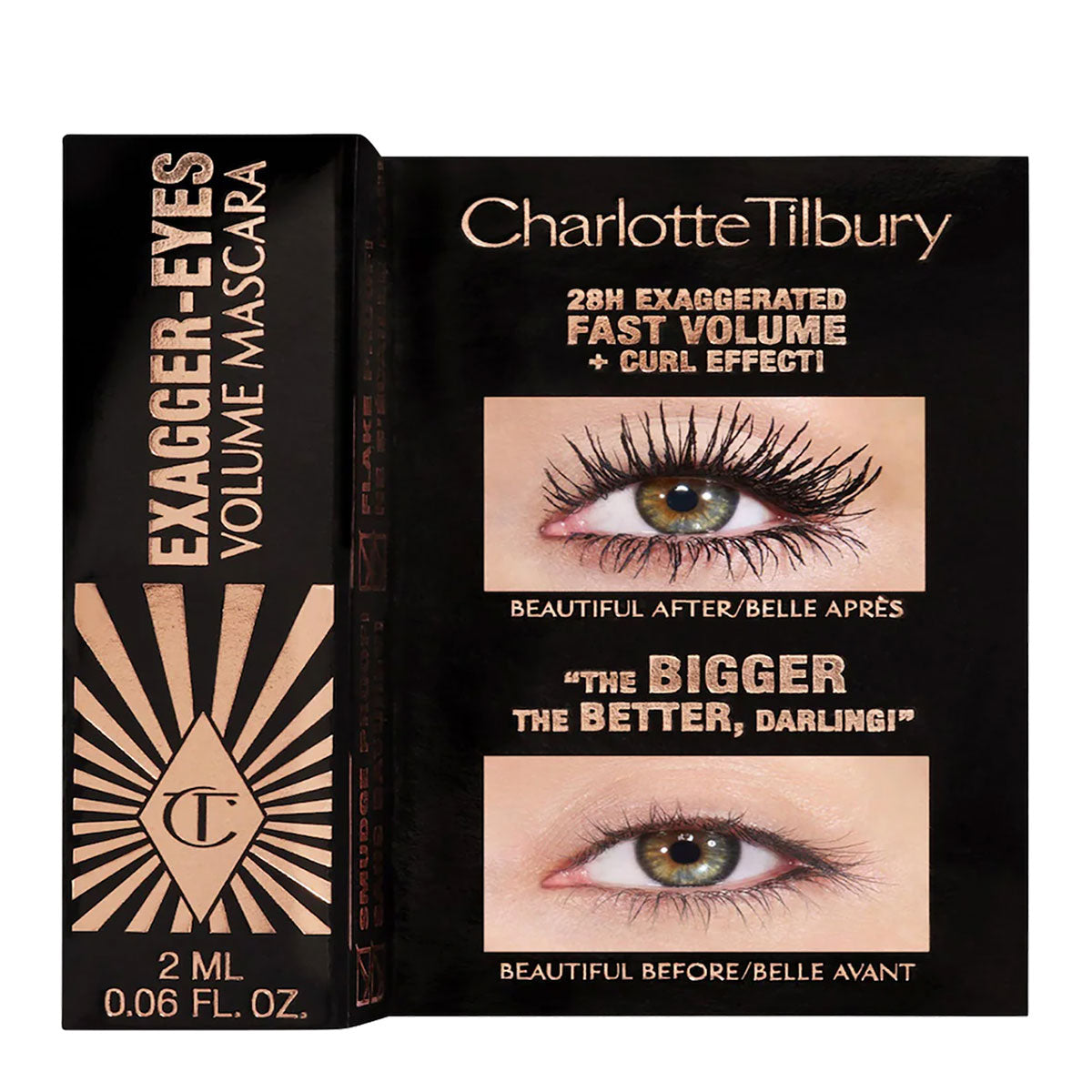 Charlotte Tilbury Exagger-eyes Volumizing and Curling Mascara Deluxe Mini 2 ml / 0.06 oz