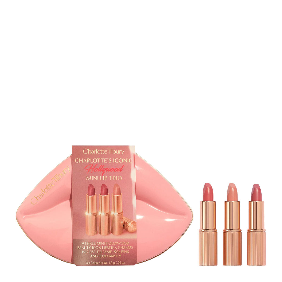 Charlotte Tilbury Iconic Hollywood Mini Lip Trio Kit 2025