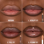Charlotte Tilbury Super Nudes Lip Cheat Contour Duo Lip Liner | Deep - Sculpt