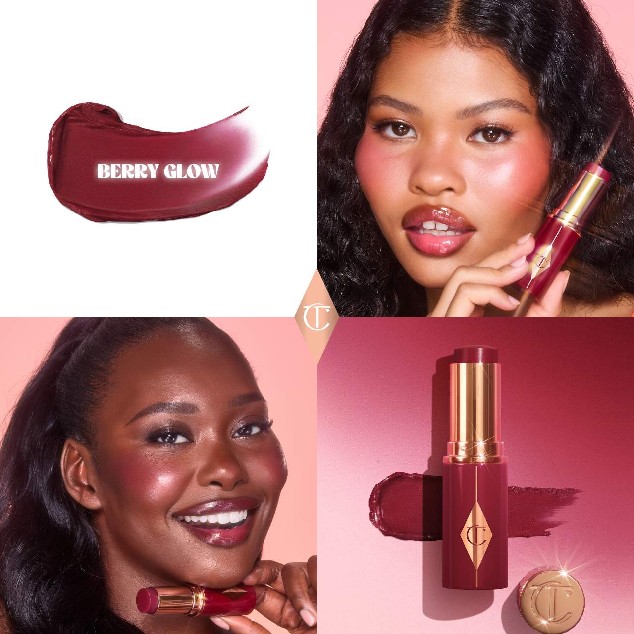 Charlotte Tilbury Unreal Lip + Cheek Glow Blush Stick | Berry Glow