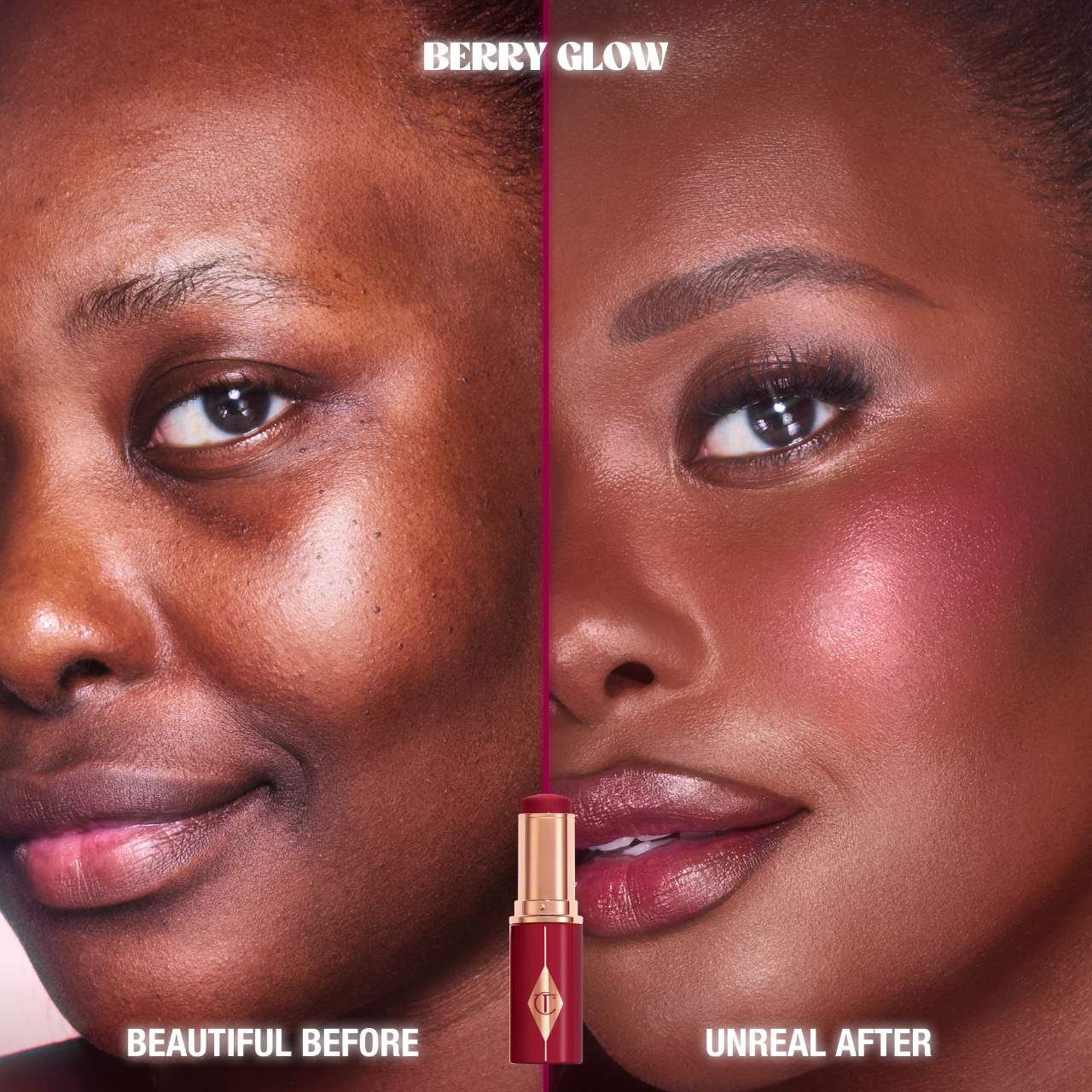 Charlotte Tilbury Unreal Lip + Cheek Glow Blush Stick | Berry Glow