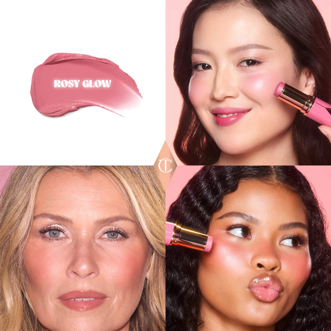 Charlotte Tilbury Unreal Lip + Cheek Glow Blush Stick | Rosy Glow