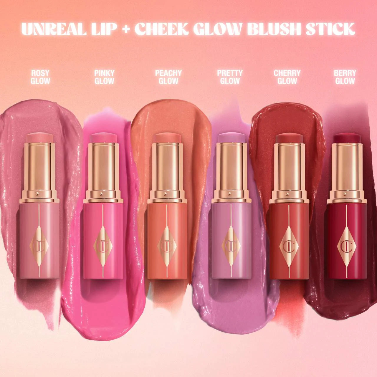 Charlotte Tilbury Unreal Lip + Cheek Glow Blush Stick | Rosy Glow