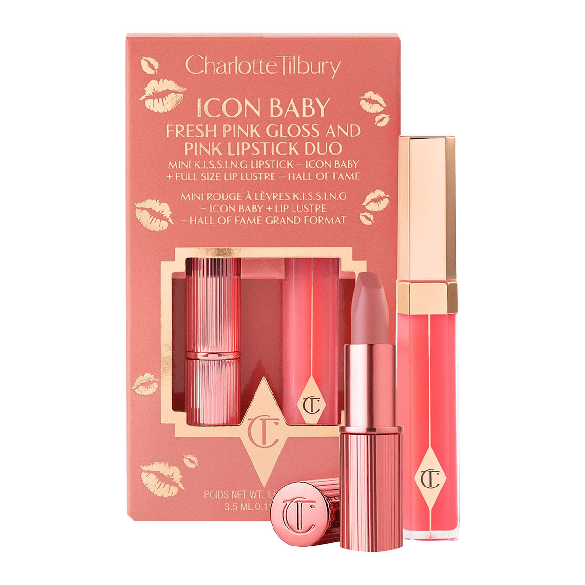 Charlotte Tilbury K.I.S.S.I.N.G Lipstick and Lip Gloss Duos | Icon Baby