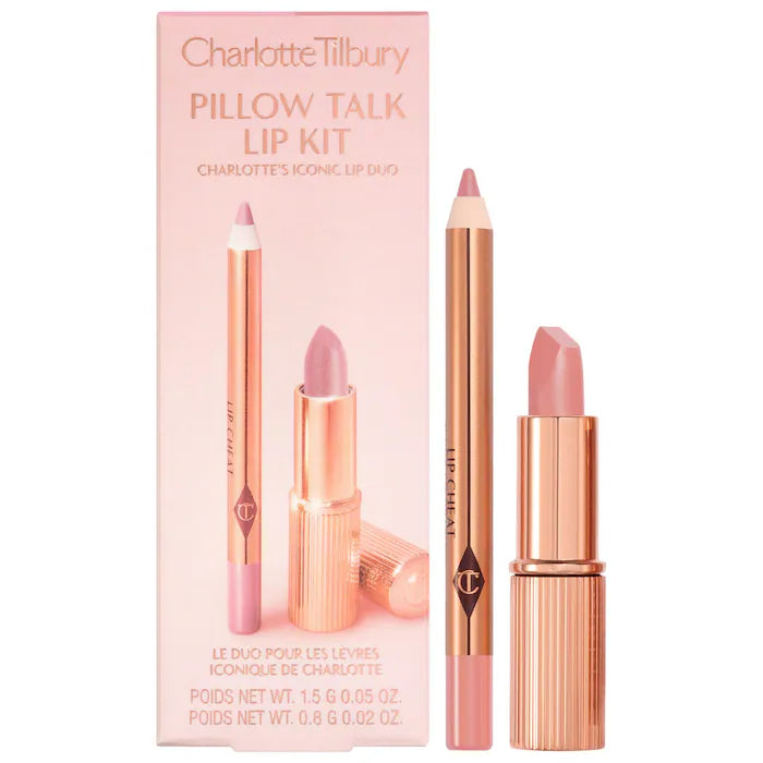 Charlotte Tilbury Mini Pillow Talk Lipstick & Liner Set | Pillow Talk Fair