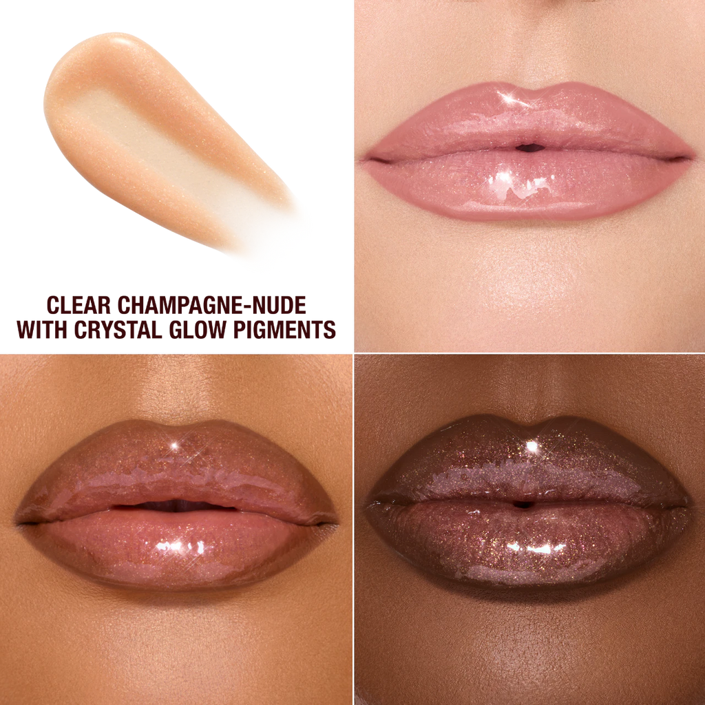 Charlotte Tilbury Pillow Talk Big Lip Plumpgasm Plumping Lip Gloss | Nudegasm Diamonds