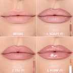 Charlotte Tilbury Super Nudes Lip Cheat Contour Duo Lip Liner | Fair - Sculpt