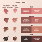 Charlotte Tilbury Super Nudes Lip Cheat Contour Duo Lip Liner | Deep - Sculpt