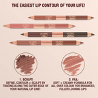 Charlotte Tilbury Super Nudes Lip Cheat Contour Duo Lip Liner | Deep - Sculpt