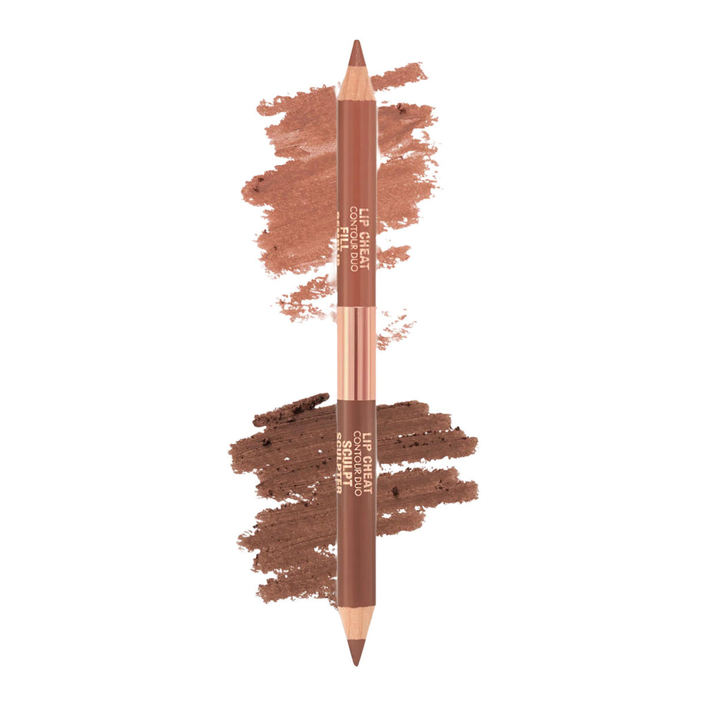 Charlotte Tilbury Super Nudes Lip Cheat Contour Duo Lip Liner | Tan - Sculpt