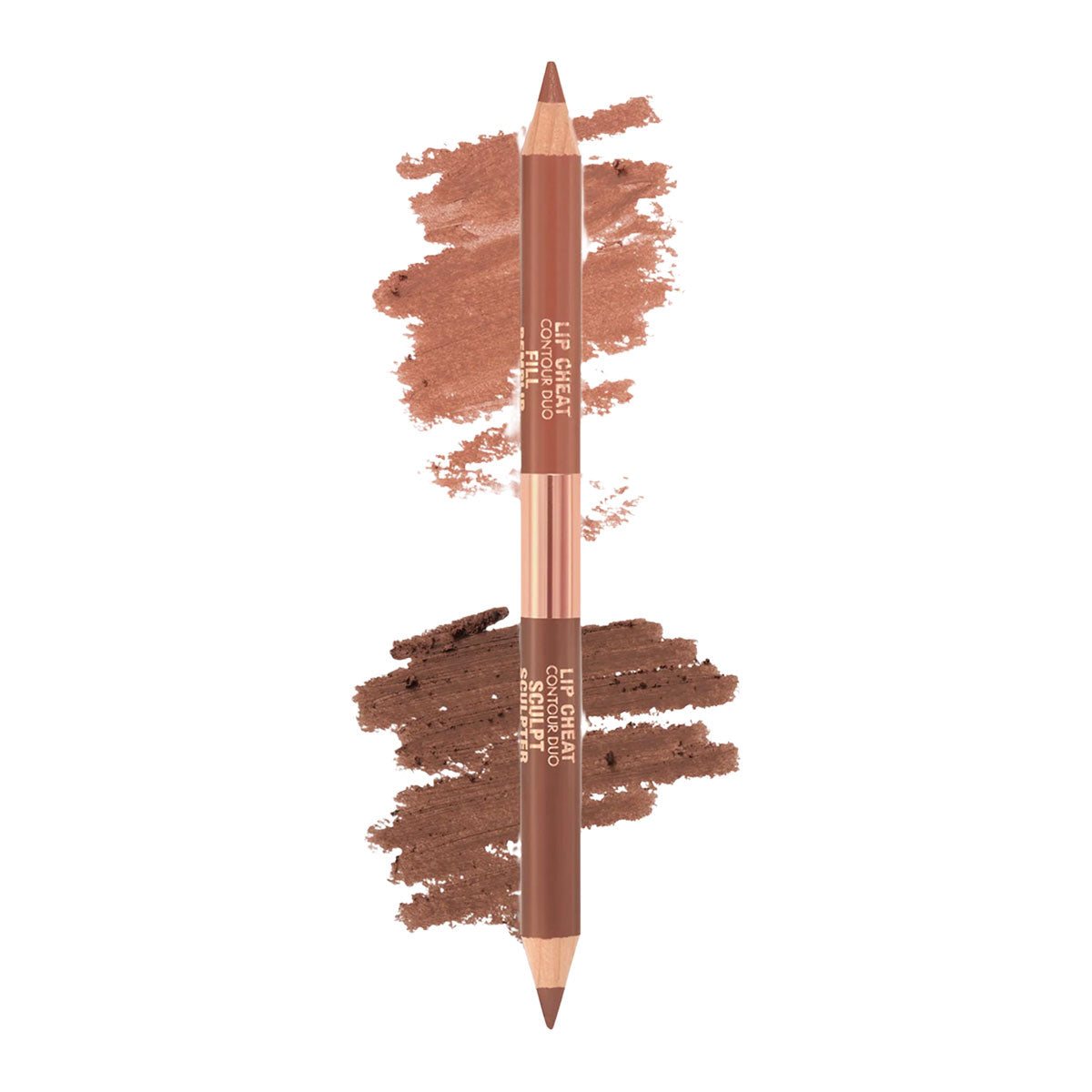 Charlotte Tilbury Super Nudes Lip Cheat Contour Duo Lip Liner | Tan - Sculpt