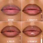 Charlotte Tilbury Super Nudes Lip Cheat Contour Duo Lip Liner | Tan - Sculpt