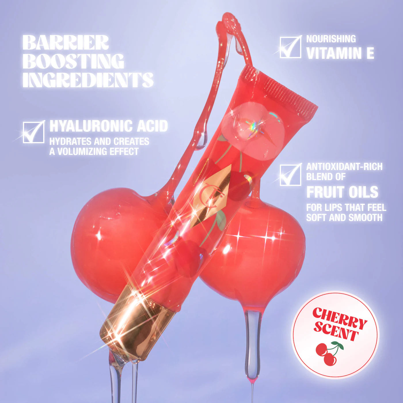 Charlotte Tilbury Unreal Lips Healthy Glow Nectar Lip Oil | Cherry Glaze