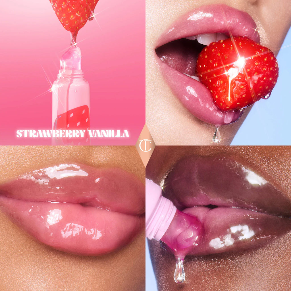 Charlotte Tilbury Unreal Lips Healthy Glow Nectar Lip Oil | Strawberry Vanilla