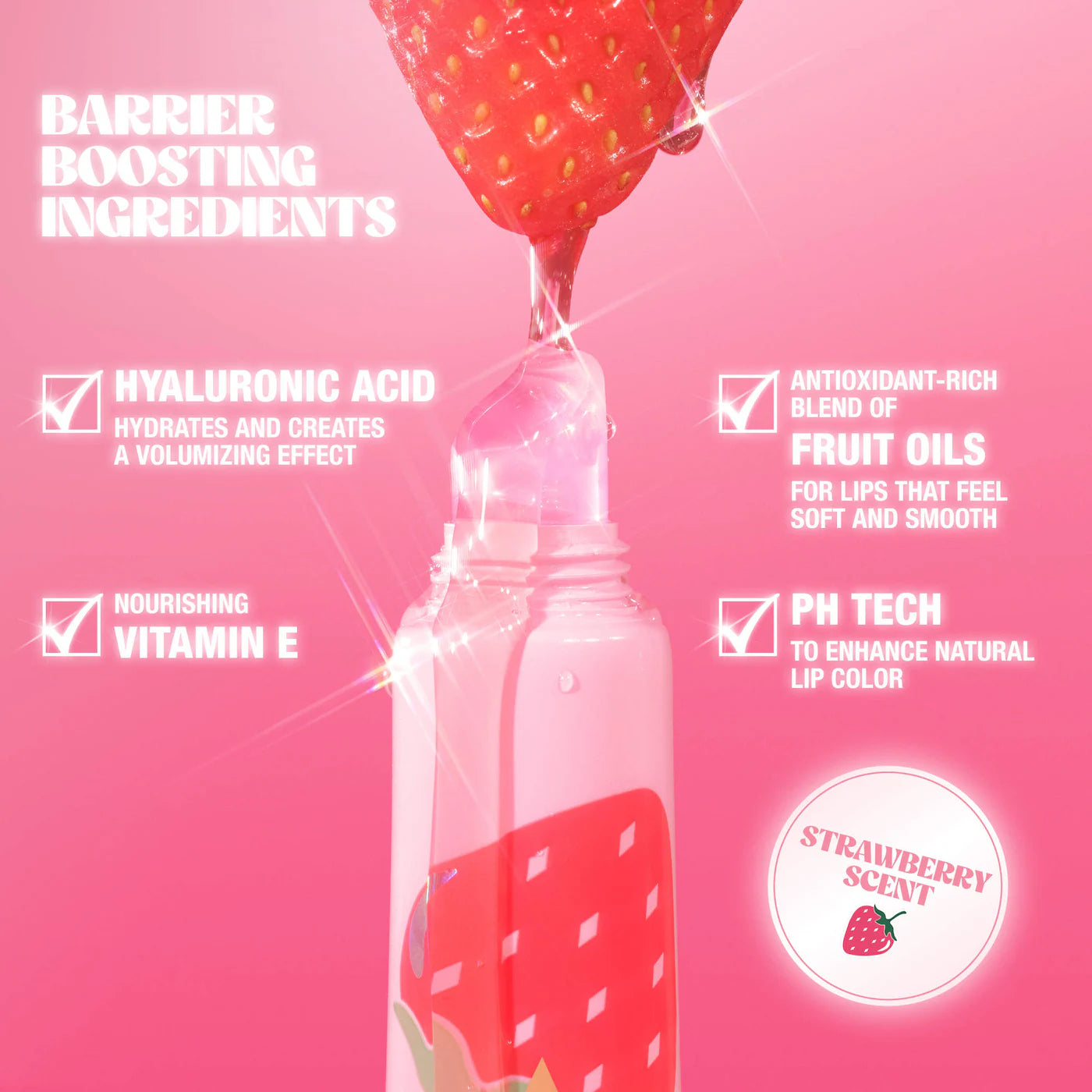 Charlotte Tilbury Unreal Lips Healthy Glow Nectar Lip Oil | Strawberry Vanilla