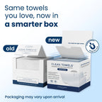 Clean Skin Club Clean Towels XL Ultra Soft Disposable Face Towelette 50 Count