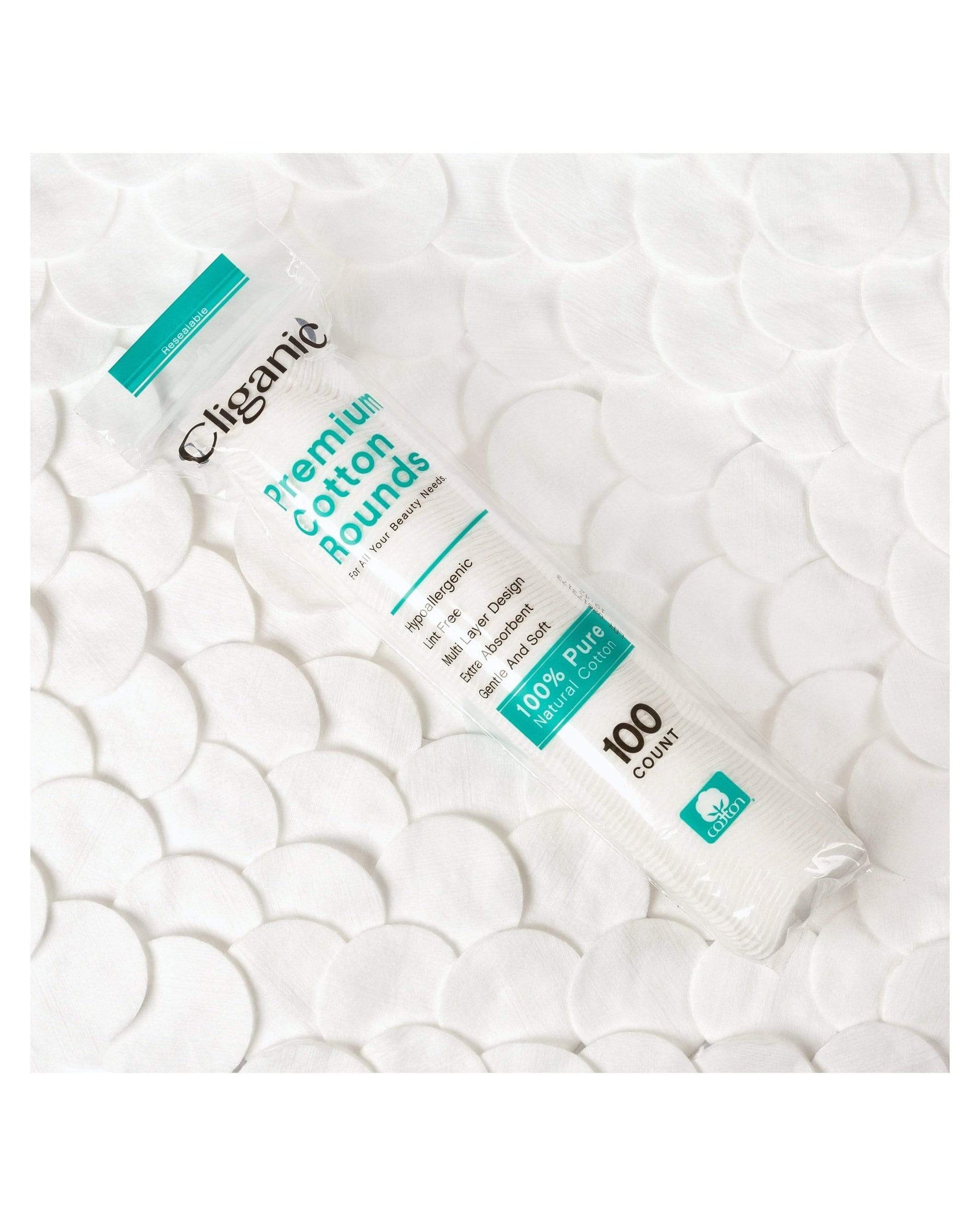 Cliganic Premium Cotton Rounds 100 ct