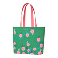 Clinique Limited Edition Green Pink Floral Tote Bag