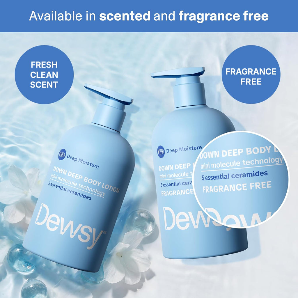 Dewsy Down Deep Body Lotion Mini Molecule Technology 473 ml / 16 oz