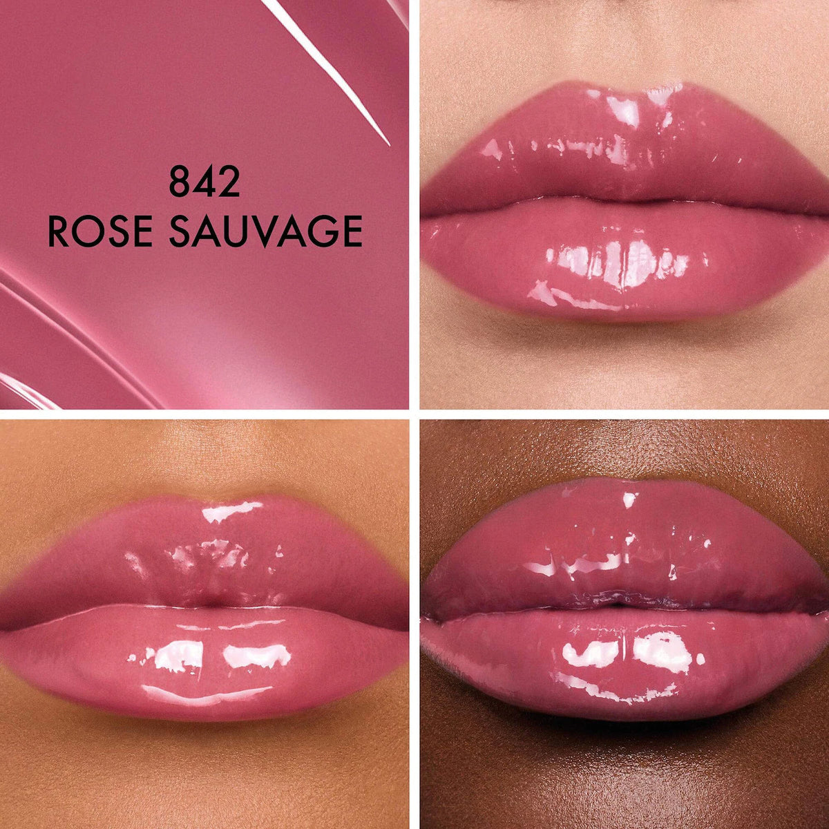 Dior Addict Glass Lipstick Ultra-Shine Hydrating Lip Gloss Stick | 842 Rose Sauvage