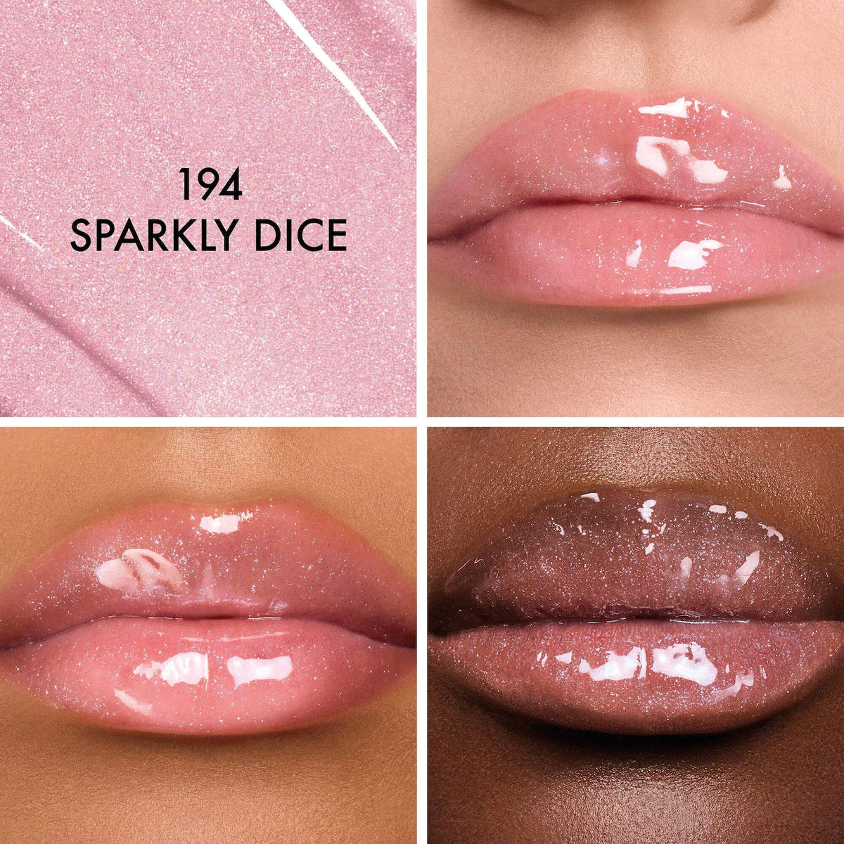 Dior Addict Glass Lipstick Ultra-Shine Hydrating Lip Gloss Stick | 194 Sparkly Dice